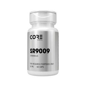 Single bottle of CORE SARMS SR9009 Stenabolic, 10mg, 60 capsules